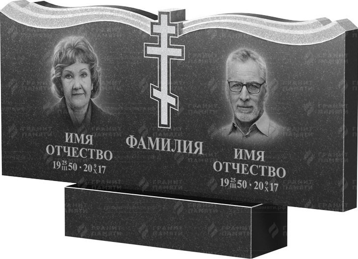 двойной памятник для родителей 2